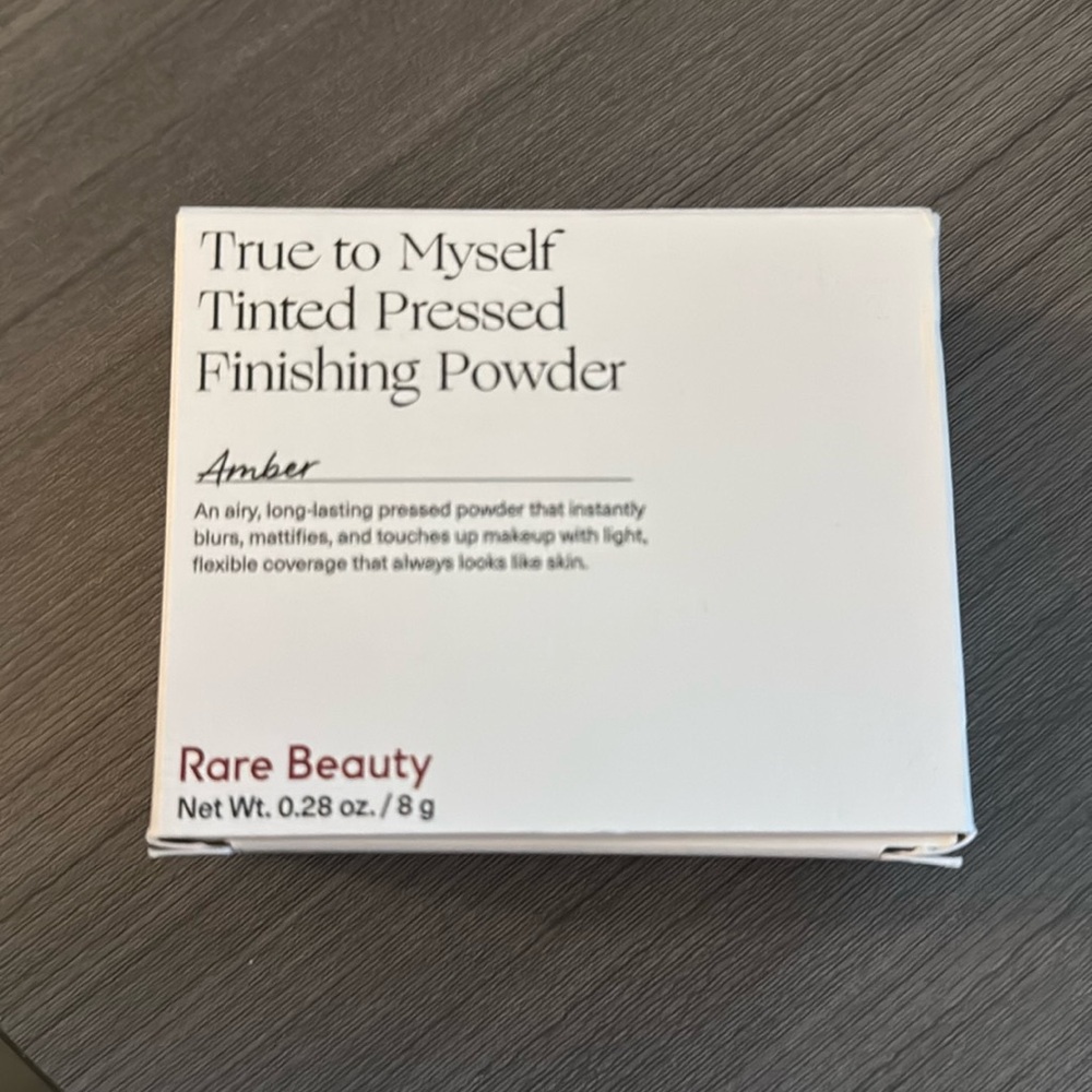 Brand new rare beauty tinted pressed powder amber